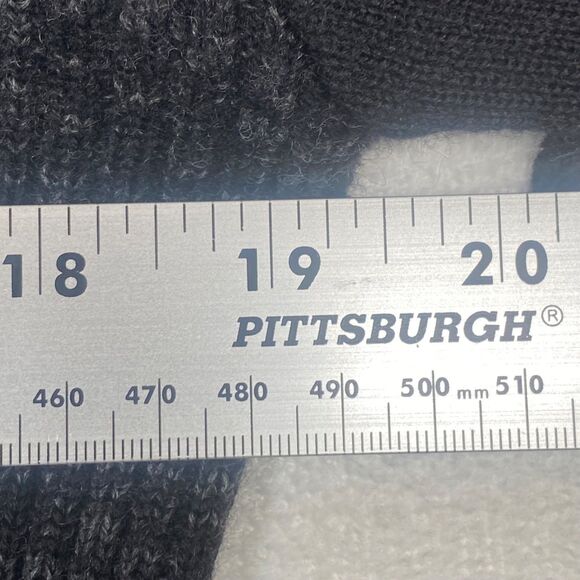 Meister 100% Merino Wool Rabbit Fur Collar 1/4 Zip Sweater Black Velvet Trim - Picture 9 of 11